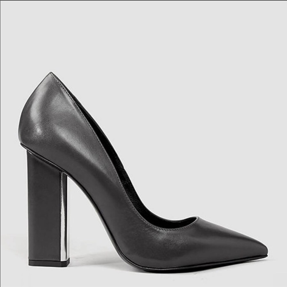 All Saints Cubista Leather Pumps 4.5 inch Heel
